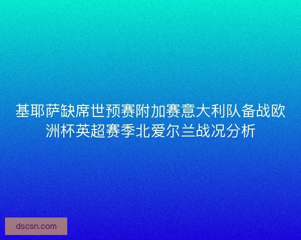 基耶萨缺席世预赛附加赛意大利队备战欧洲杯英超赛季北爱尔兰战况分析